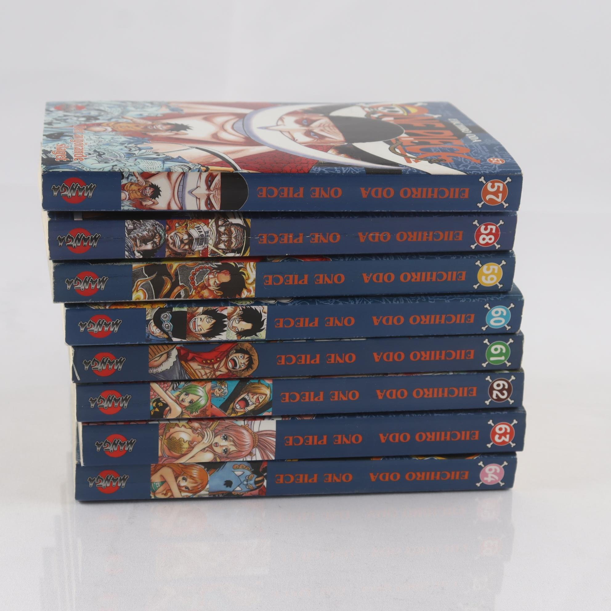 Eiichiro Oda, One Piece, Vol. 57-64. Samfraktas ej.