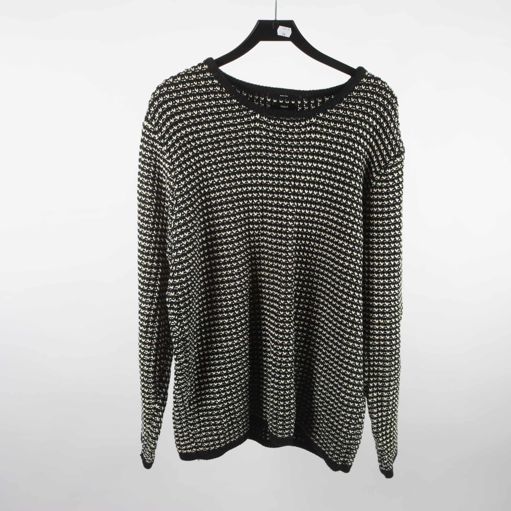 Tröja, Filippa K, svart, vit, stl. XL