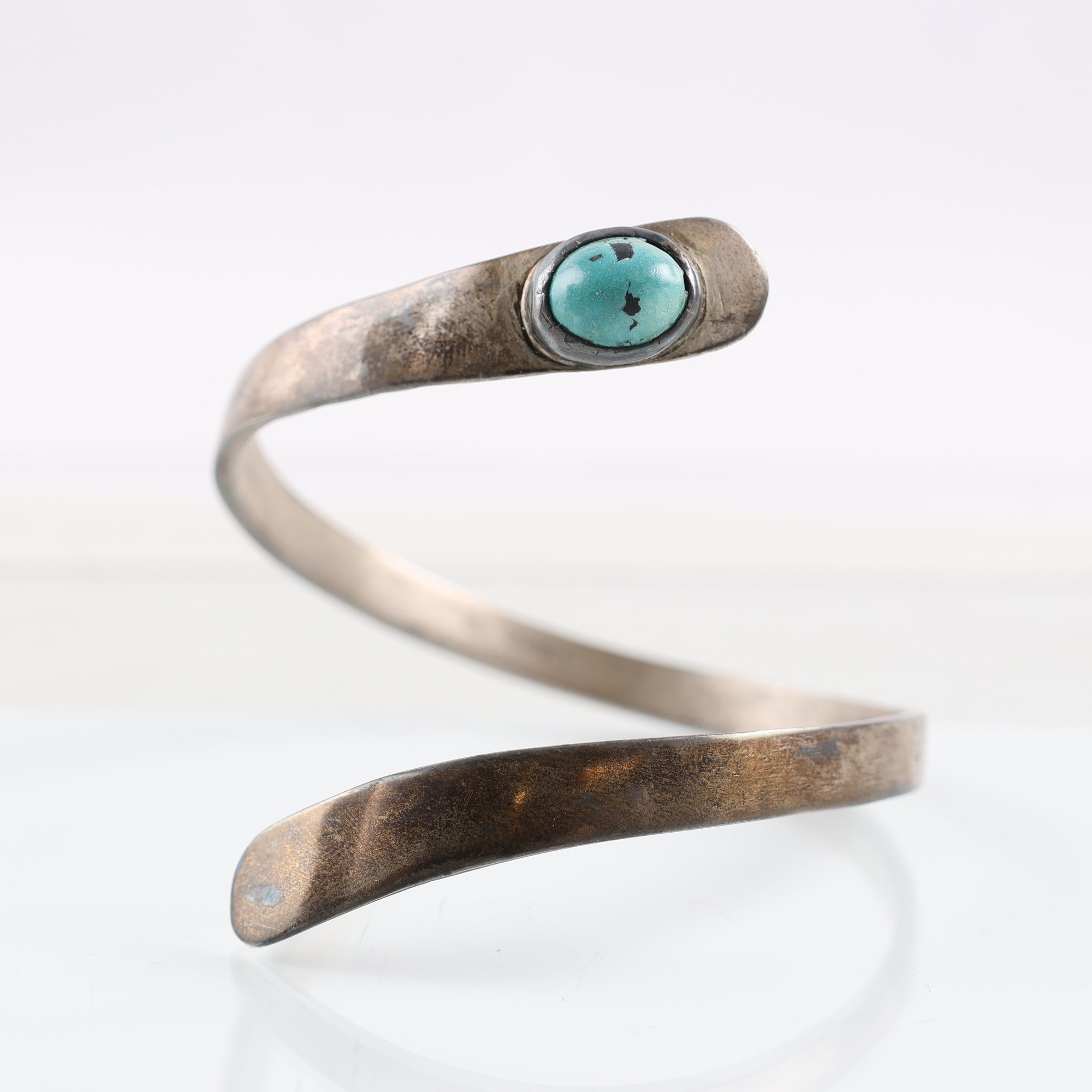 Armring, silver, natursten, brv: 32.6g
