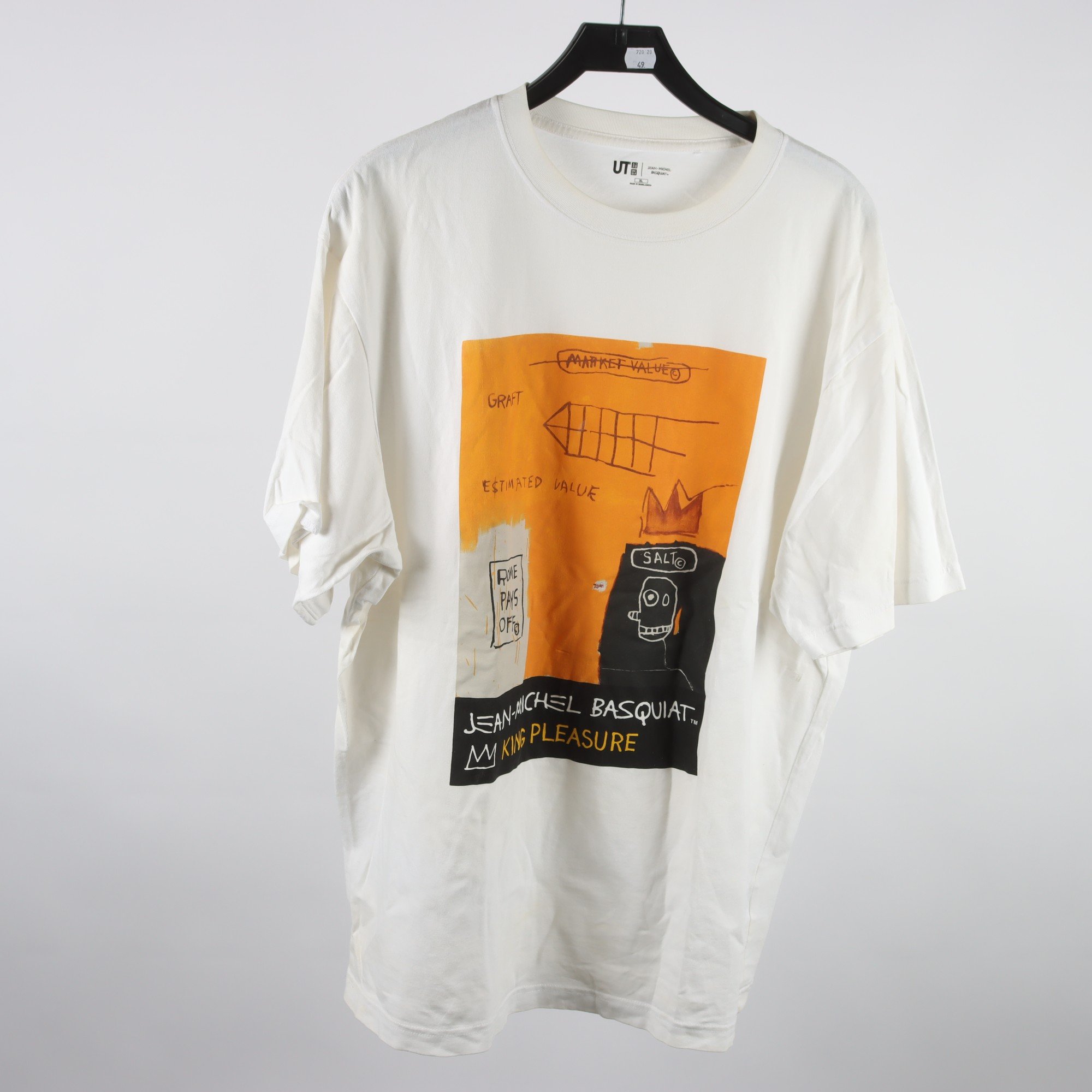 T-shirt, Uniqlo x Jean-Michel Basquiat, vit, stl. XL