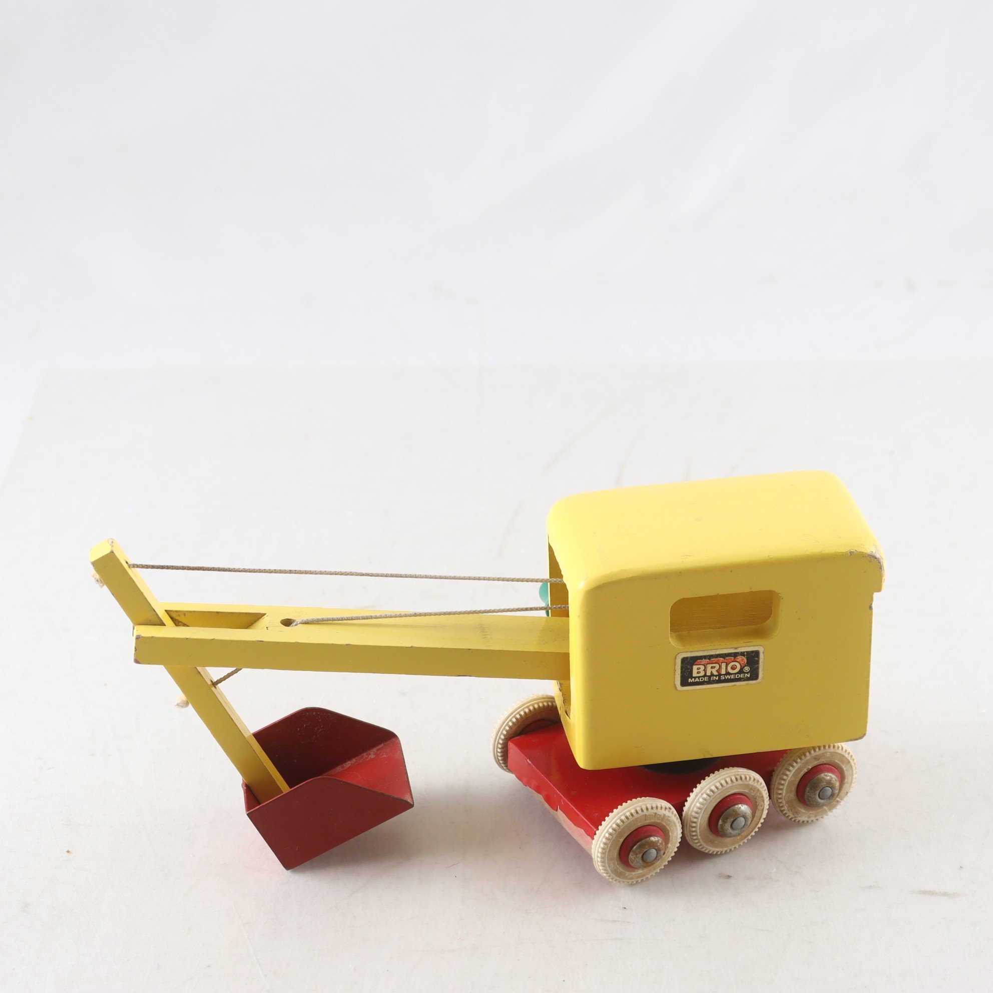 Brio, grävmaskin, retro.