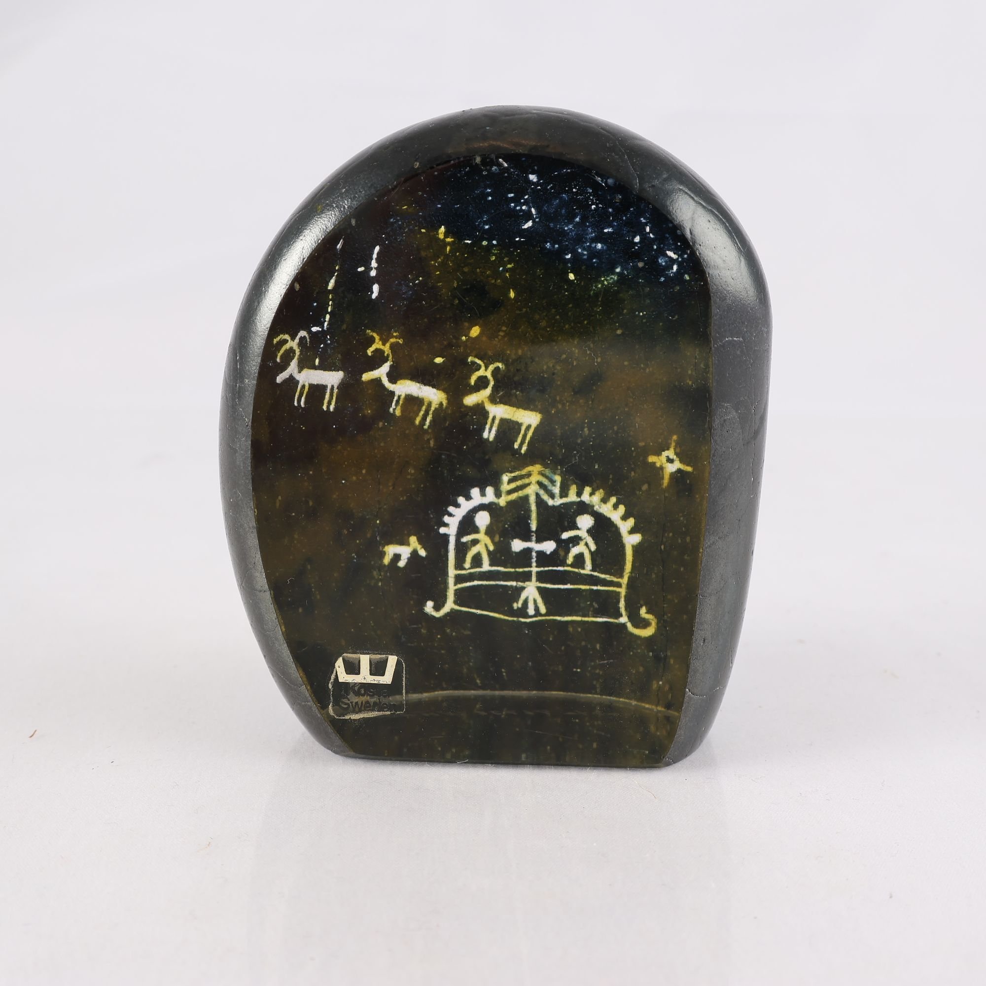 Skulptur, Kosta, Göran Wärff, Glas, Signerad.