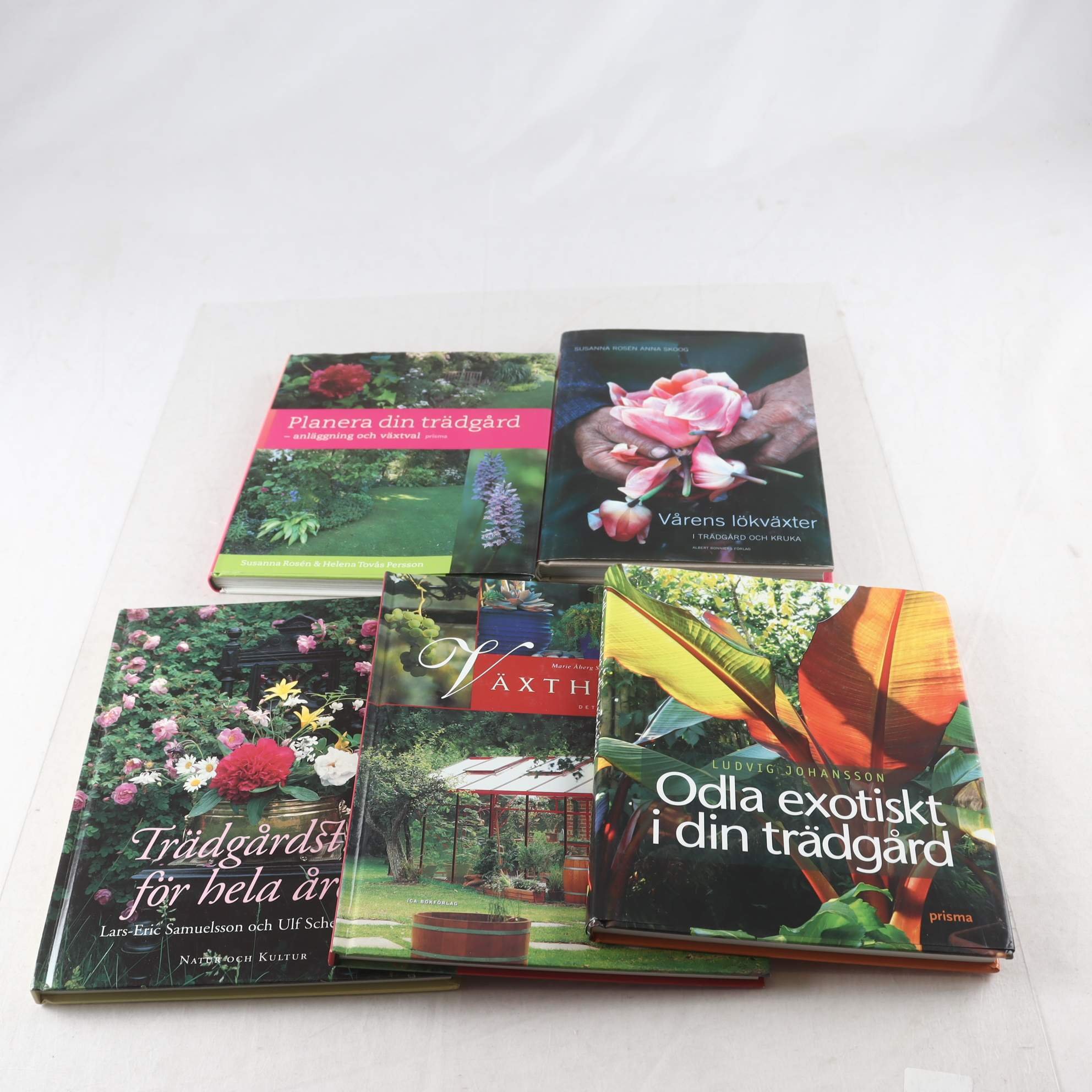 Bokpaket, Trägård & odling, 5 titlar.