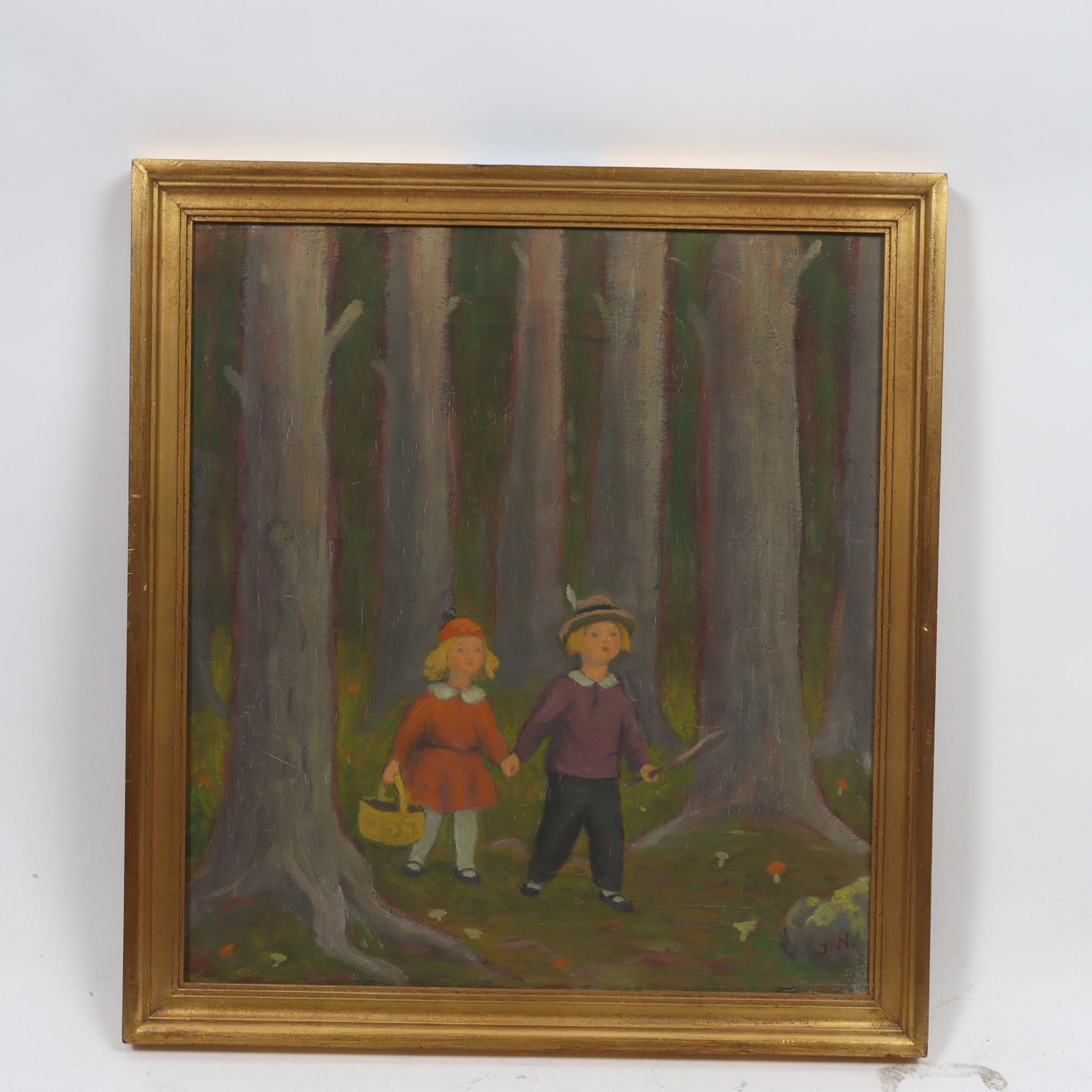 Olja på duk, Ivan Nilson, Wallentuna, monogramsignerad. Endast avhämtning.