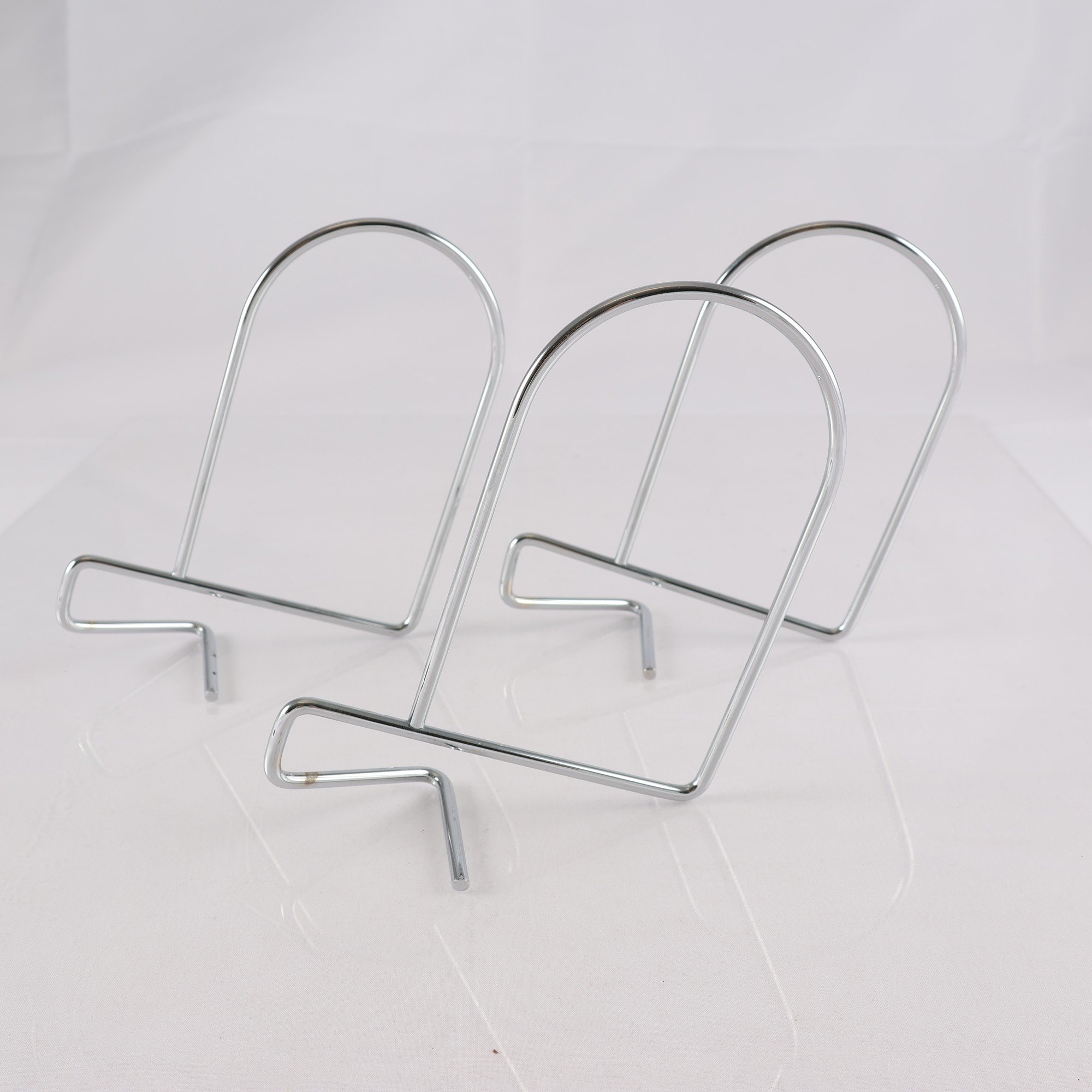 Bokstöd, Ikea, ”Flit”, Metall, 3 st.