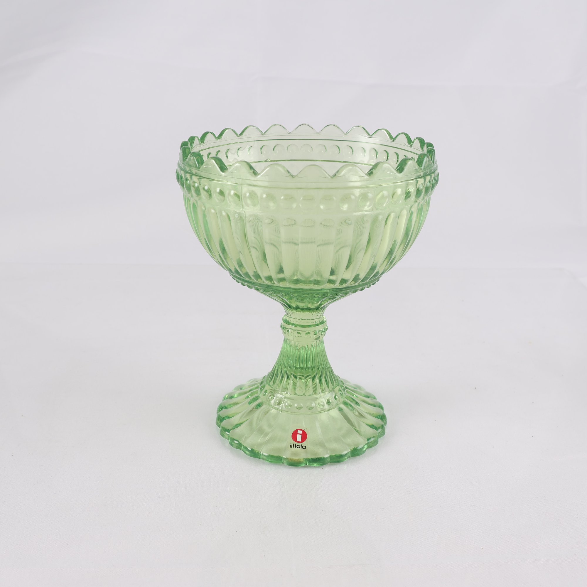 Skål, Iittala Marimekko, ”Mariskooli”, grönt glas.
