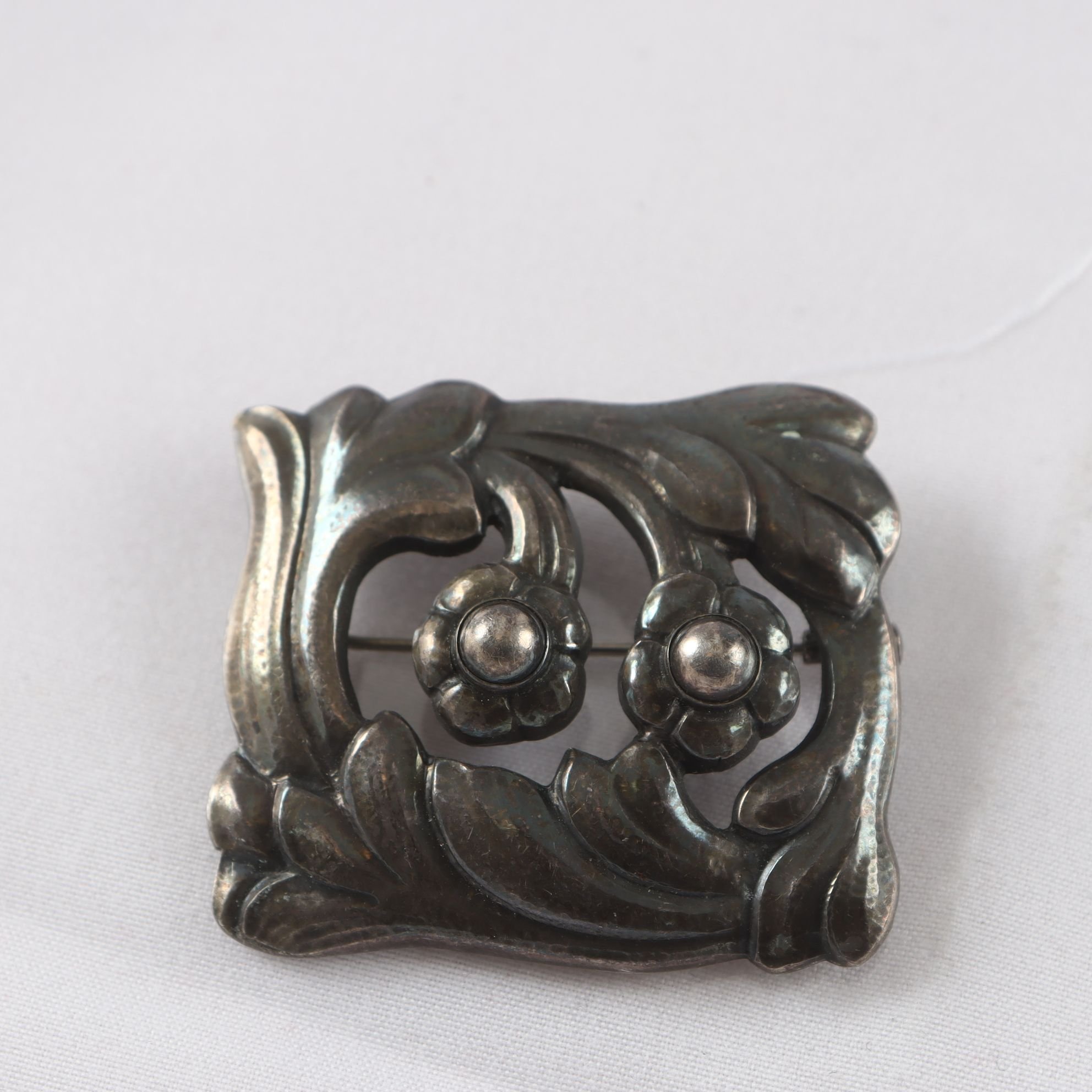 Brosch, Jugendstil, sterling silver 925, Danmark.